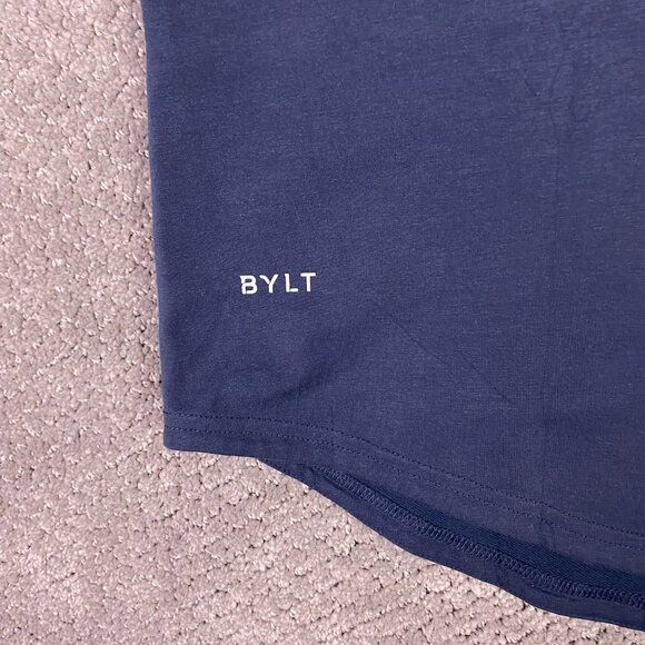 NWOT Lot of 2 BYLT T Shirt Mens Medium Drop Cut Short Sleeve Lux Pocket Blue - Picture 4 of 15